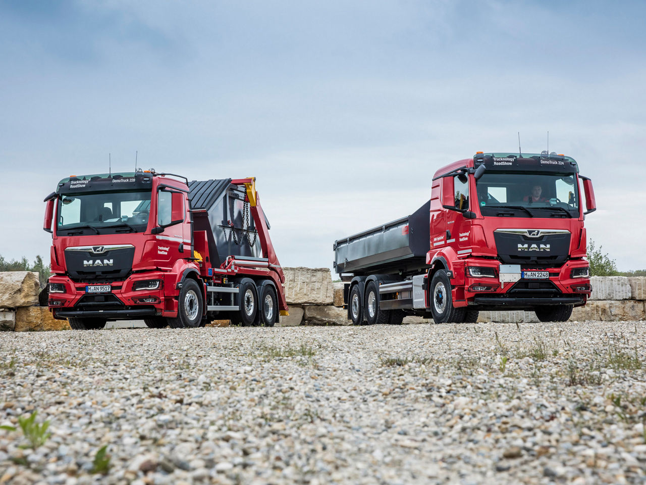 MAN Beispielfahrzeug aus der Baubranche.