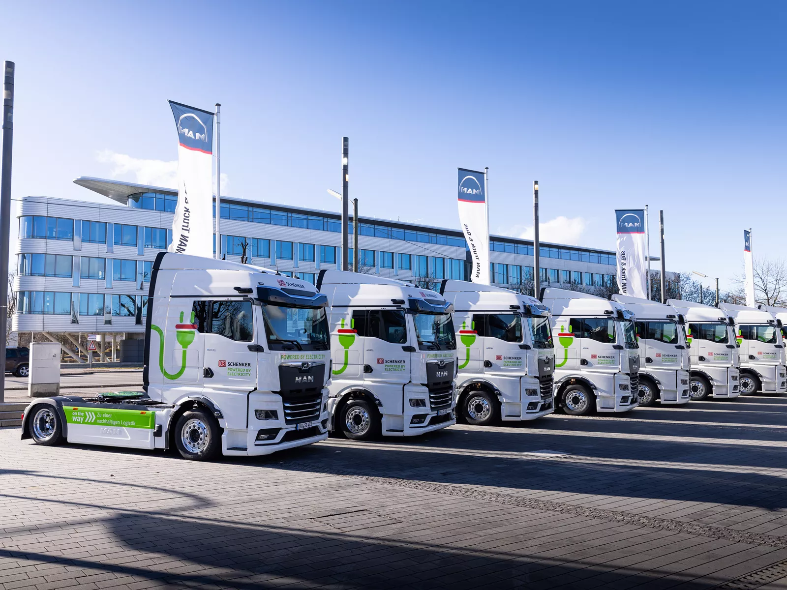Fleet of MAN eTrucks
